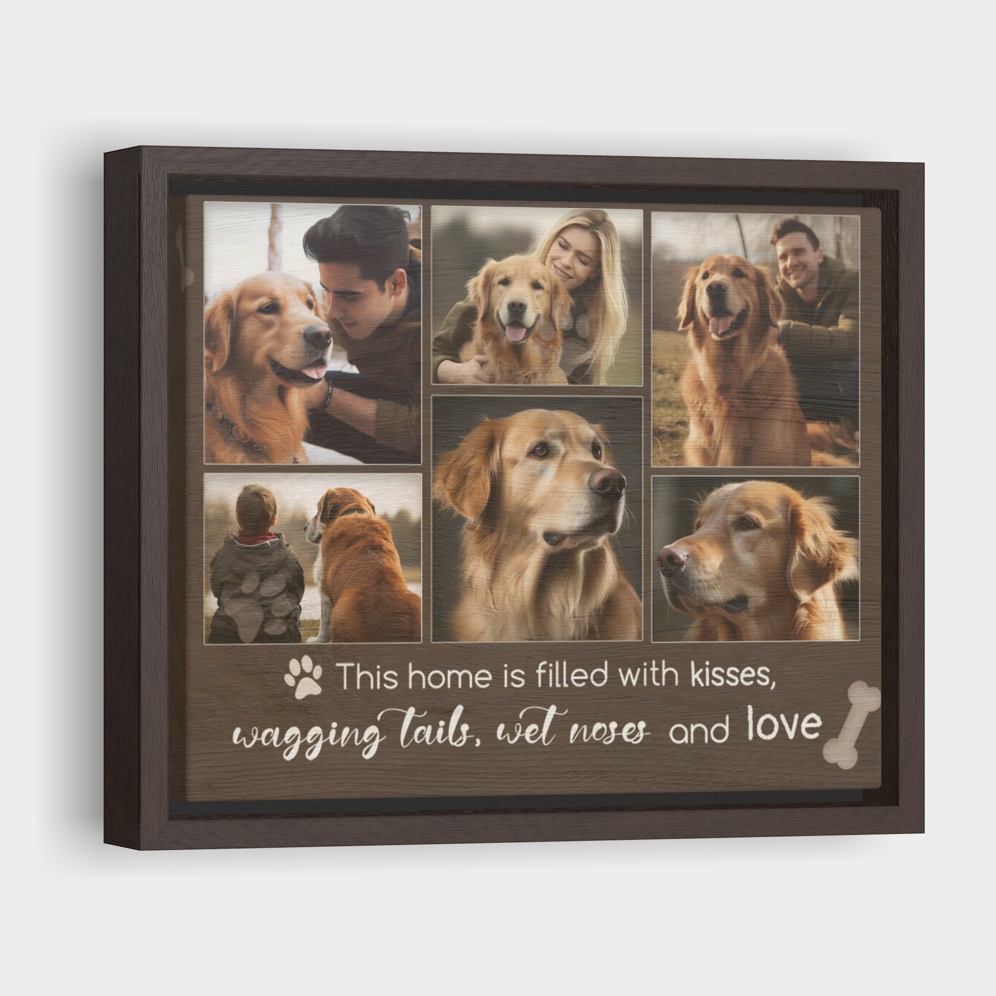 This Home Is Filled With Love, Hang and Place - Personalized Canvas Print Pet Lover