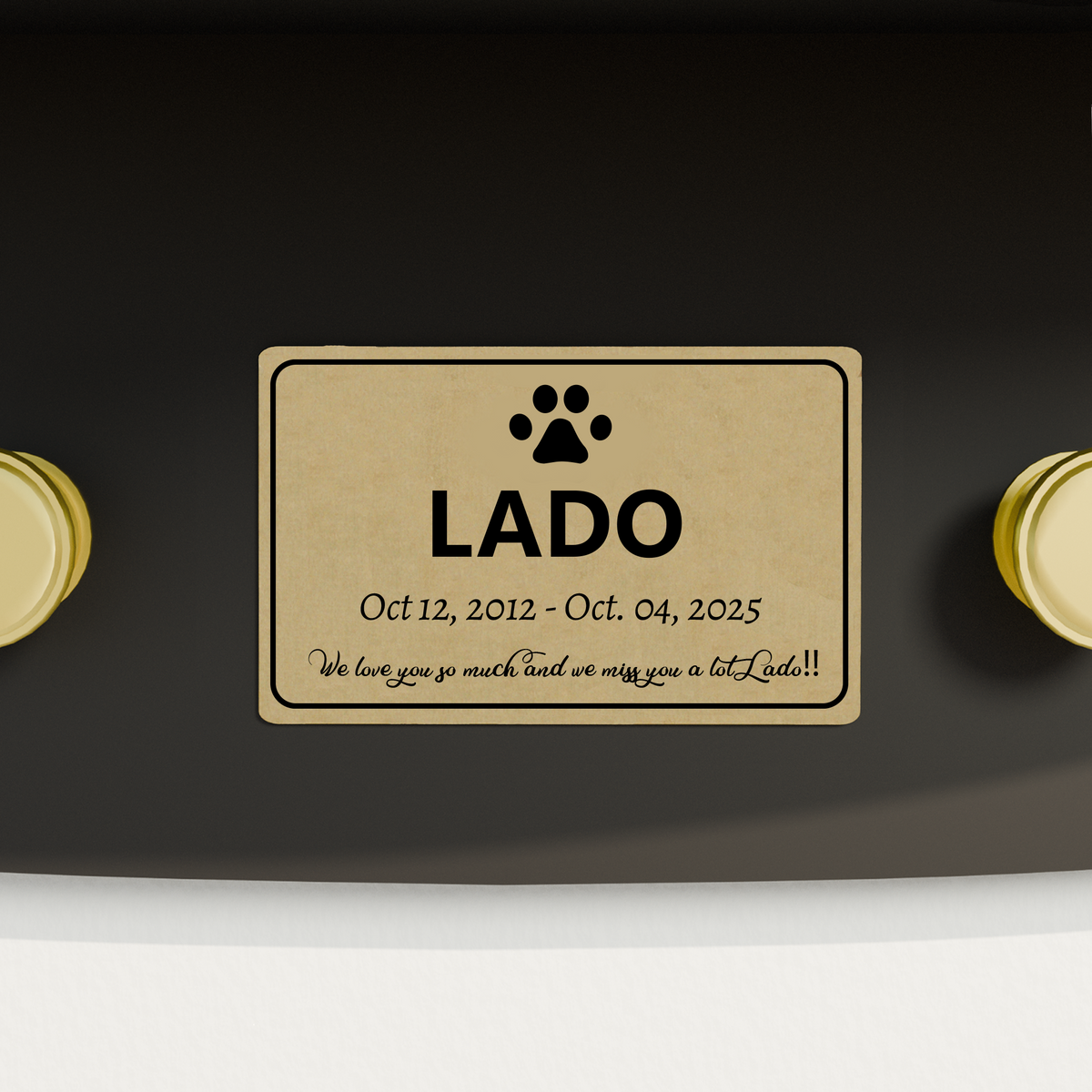 Metal Nameplate - Custom your name here