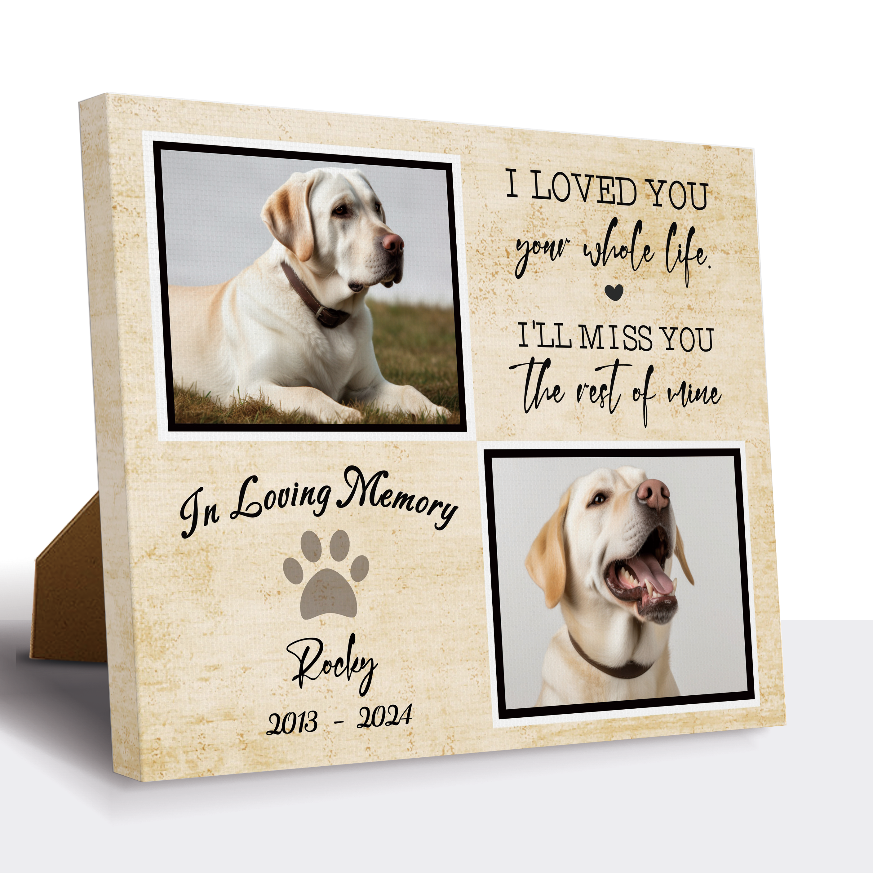 In Loving Memory - Personalized Pet Memorial Print