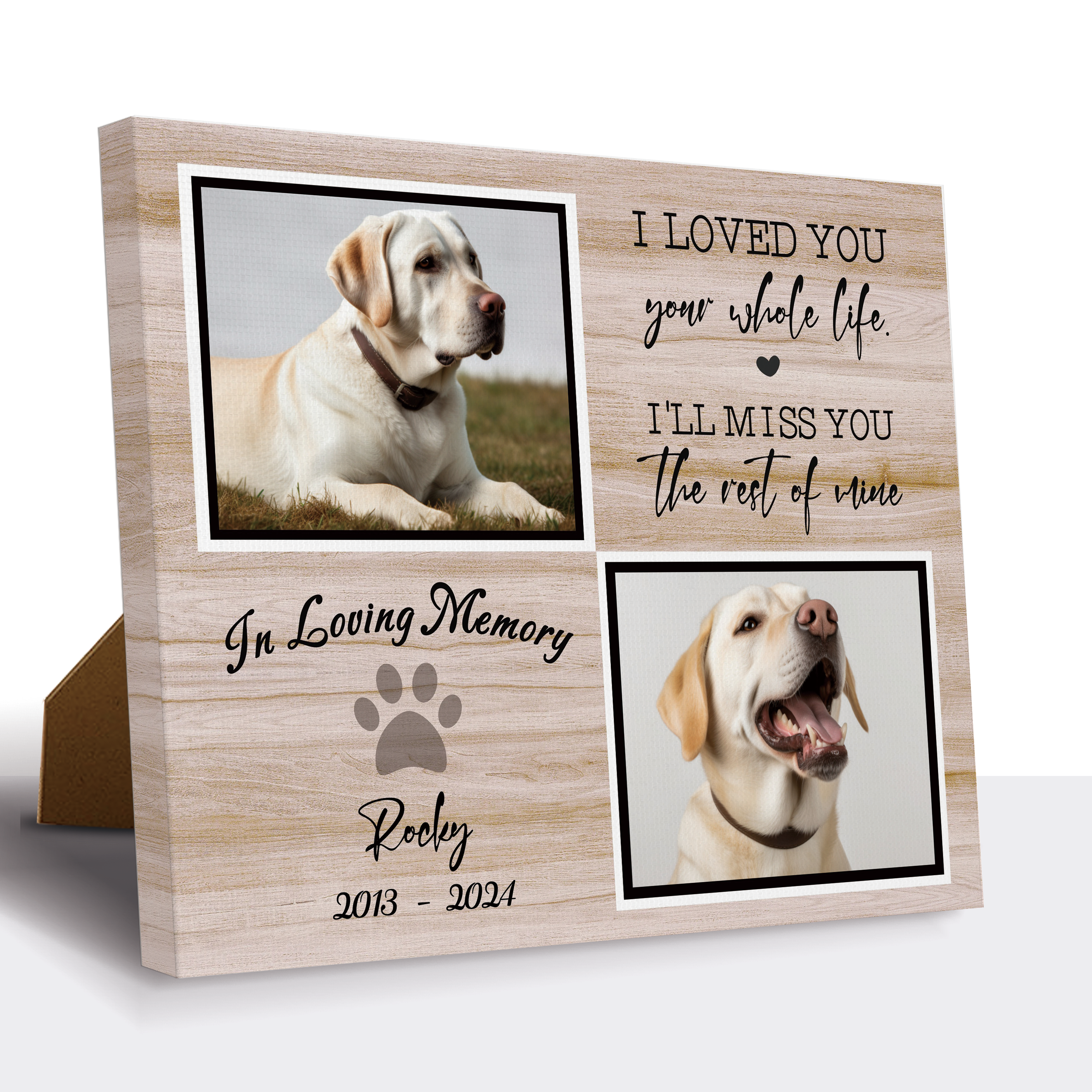 In Loving Memory - Personalized Pet Memorial Print