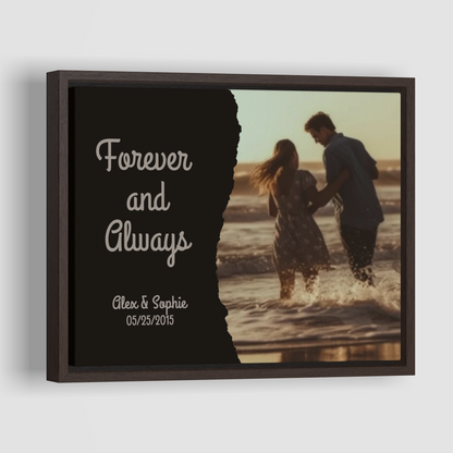 Forever and Always - Custom Personalized Canvas Print