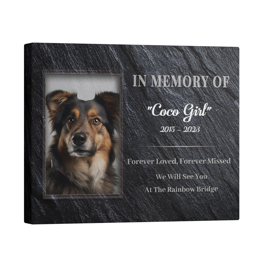 Forever Loved Forever Missed - Personalized Canvas Print Pet Memorial