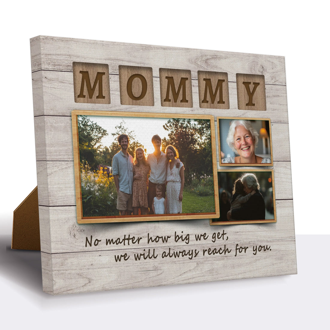 Mom No Matter How Big We Get, We Will Always Reach For You. Horizontal - Personalized Memorial Print