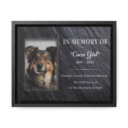 Pet Gravestone Canvas - Personalized Canvas Print Pet Memorial
