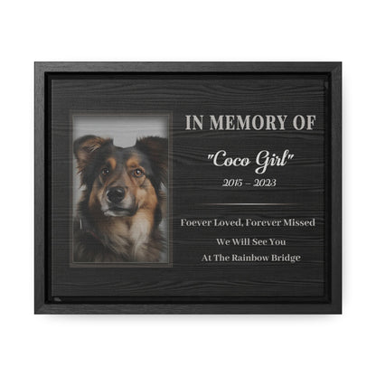 Pet Gravestone Canvas - Personalized Canvas Print Pet Memorial